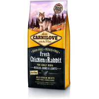 Carnilove (Карнилав) Fresh Chicken & Rabbit for Adult Dog - Беззерновой корм с курицей и кроликом для взрослых собак (12 кг)