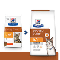 Hill's (Хіллс) Prescription Diet k / d Kidney Care Chicken - Корм-дієта з куркою для котів із захворюваннями нирок та серця (3 кг) в E-ZOO