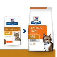 Hill's (Хиллс) Prescription Diet s/d Urinary Care - Корм-диета с курицей для кошек с заболеваниями мочевыводящих путей (1,5 кг New!)
