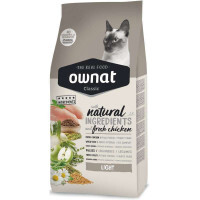 Ownat (Овнат) Adult Light - Сухой низкокалорийный корм с курицей для малоактивных котов (1,5 кг)