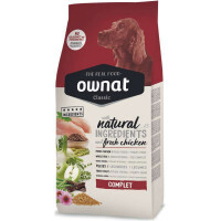Ownat (Овнат) Classic Complet - Сбалансированный корм на основе куриного мяса, для собак (20 кг) в E-ZOO фото №2 Ownat (Овнат) Classic Complet - Сбалансированный корм на основе куриного мяса, для собак (20 кг) в E-ZOO