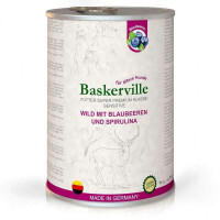 Baskerville (Баскервиль) Sensitive Wild Mit Blaubeeren und Spirulina - Консервы для собак с олениной, черникой и спирулиной (400 г)
