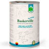 Baskerville (Баскервиль) Holistic Rind und Lachs Mit Pastinake - Консервы для собак с лососем, говядиной и шпинатом (800 г) в E-ZOO