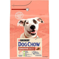 Dog Chow (Дог Чау) Adult Sensitive - Сухий корм з лососем і рисом для собак (2,5 кг) в E-ZOO фото №2 Dog Chow (Дог Чау) Adult Sensitive - Сухий корм з лососем і рисом для собак (2,5 кг) в E-ZOO