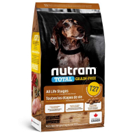 Nutram (Нутрам) T27 Total Grain-Free Turkey & Chiken Small Breed Dog - Сухой беззерновой корм с индейкой и курицей для собак мелких пород на всех стадиях жизни (2 кг)