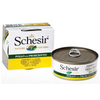 Schesir (Шезир) Chicken & Ham - Консервированный корм с куриным филе и ветчиной для взрослых собак (150 г)