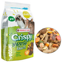 Versele-Laga (Верселе-Лага) Crispy Muesli Rabbits Cuni - Зернова суміш (корм) для кроликів (1 кг) в E-ZOO