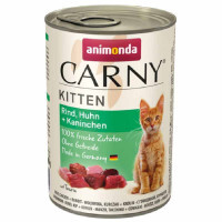 Animonda (Анимонда) Carny Kitten - Консервированный корм с говядиной, курицей и кроликом для котят (рубленное мясо) (400 г)