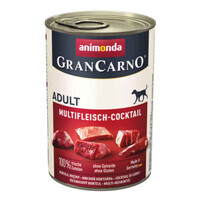 Animonda (Анімонда) Gran Carno Multifleisch pur Adult - Консервований корм мультим'ясний коктейль для дорослих собак (рубане м'ясо) (800 г) в E-ZOO