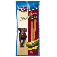 Trixie (Трикси) Premio Duo Sticks Happy-Snaxx Beef - Лакомство сосиски с говядиной для собак (2 шт./уп.) в E-ZOO