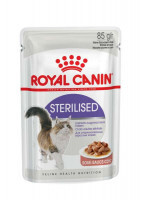 Royal Canin (Роял Канин) Sterilised - Консервированный корм для взрослых стерилизованных кошек (кусочки в соусе) (85 г) в E-ZOO