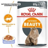 Royal Canin (Роял Канин) Intense Beauty - Консервированный корм для кошек для поддержания красоты шерсти (кусочки в желе) (85 г) в E-ZOO