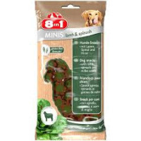 8in1 (8в1) Minis Lamb & Spinach - Лакомство для собак c ягненком и шпинатом (100 г)