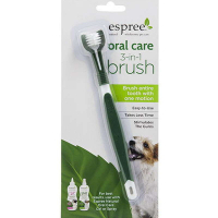 Espree (Еспрі) Natural Oral Care 3 in 1 Brush - Щітка для догляду за зубами і порожниною рота собак 3 в 1 (1 шт./уп.) в E-ZOO