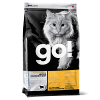 GO! (Гоу) Sensitivity + Shine Grain Free Duck Cat Recipe - Сухой беззерновой корм со свежей уткой для котят и кошек с чувствительным пищеварением (1,81 кг)