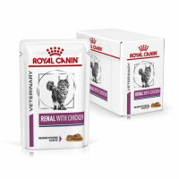 Royal Canin (Роял Канин) Renal with Chicken Feline - Консервированный корм с курицей для кошек при почечной недостаточности (кусочки в подливе) - Фото 3
