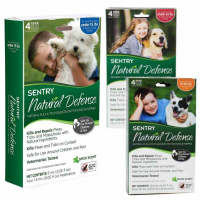 Sentry Natural Defense (Сентри Нейчерс Дефенс) Flea & Tick Squeeze-on for Dogs & Puppies - Противопаразитарные капли на холку от блох и клещей для собак и щенков (до 7 кг)