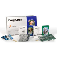 Bioveta (Биовета) Caniverm - Противопаразитарные таблетки Каниверм для собак и кошек, антигельминтик широкого спектра действия (1 таблетка) (10 кг)