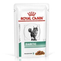 Royal Canin (Роял Канин) Diabetic Cat Pouches - Консервированный корм, диета для кошек при сахарном диабете (дольки в соусе) (12х85 г (box)) в E-ZOO