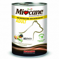 MioCane (Миокане) Adult - Консервированный корм с курицей и рисом для собак всех пород (400 г) в E-ZOO