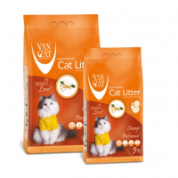 VanCat (ВанКэт) Cat Litter Orange - Бентонитовый наполнитель для кошачьего туалета с ароматом апельсина (10 кг) в E-ZOO
