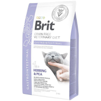Brit GF Veterinary Diet (Брит Ветеринари Диет) Cat Gastrointestinal - Беззерновая диета при остром и хроническом гастроэнтерите с сельдью и горохом для кошек (2 кг)