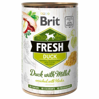 Brit (Бріт) Fresh Duck & Millet - Консерви з качкою і пшоном для собак (400 г) в E-ZOO