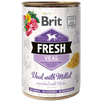 Brit (Брит) Fresh Veal & Millet - Консервы с телятиной и пшеном для собак (400 г)