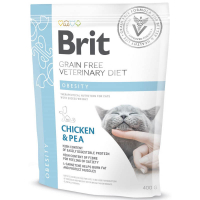 Brit GF Veterinary Diet (Брит Ветеринари Диет) Cat Obesity - Беззерновая диета при избыточном весе и ожирении с курицей и горохом для кошек (2 кг)