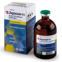 Enroxil (Енроксіл) by KRKA 5% - Антибактеріальний препарат Енроксіл 5% (розчин для ін'єкцій) (100 мл) в E-ZOO