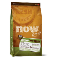 NOW FRESH™ (Нау Фреш) Senior Small Breed Recipe Grain Free - Сухой беззерновой корм с индейкой, уткой и лососем для стареющих собак мелких пород (2,72 кг)