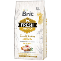 Brit (Бріт) Fresh Chicken With Potato Adult - Сухий корм з куркою та картоплею для дорослих собак (2,5 кг) в E-ZOO