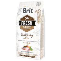 Brit (Брит) Fresh Turkey With Pea Light Fit Slim Adult - Сухой корм с индейкой и горошком для взрослых собак (2,5 кг)