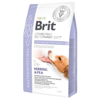 Brit GF Veterinary Diet (Брит Ветеринари Диет) Dog Gastrointestinal - Беззерновая диета при нарушениях пищеварения с селедкой, лососем, горохом для собак (2 кг)