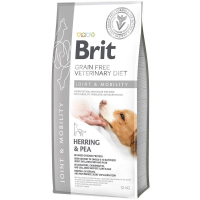 Brit GF Veterinary Diet (Бріт Ветерінарі Дієт) Dog Mobility - Беззернова дієта при порушенні рухливості суглобів з оселедцем, лососем, горохом і гречкою для собак (12 кг) в E-ZOO
