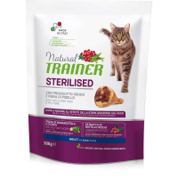 Trainer (Трейнер) Natural Super Premium Adult Sterilised with Dry-cured Ham - Сухой корм с сушеным копченым окороком для взрослых стерилизованных котов (300 г)