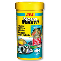 JBL (ДжиБиЭль) NovoMalawi - Основной корм для травоядных цихлид (хлопья) (250 мл)