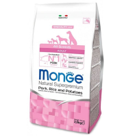 Monge (Монж) DOG All breeds Adult - Сухой корм со свининой, рисом и картофелем для взрослых собак всех пород (2,5 кг)