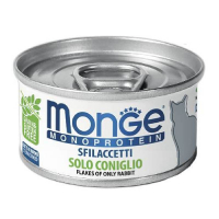 Monge (Монж) Monoprotein Solo coniglio - Монопротеїнові консерви з м'яса кролика для кішок (80 г) в E-ZOO