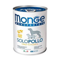 Monge (Монж) Monoprotein Dog Solo Only Chicken - Монопротеиновый паштет с курицей для собак (400 г)
