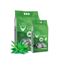 VanCat (ВанКэт) Cat Litter Aloe Vera - Бентонитовый наполнитель для кошачьего туалета с ароматом алоэ вера (5 кг)