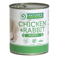 Nature's Protection (Нейчерес Протекшн) Puppy chicken & rabbit – Консервированный корм с мясом курицы и кролика для щенков (400 г)