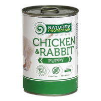 Nature's Protection (Нейчерес Протекшн) Puppy chicken & rabbit – Консервований корм з м'ясом курки і кролика для цуценят (400 г) в E-ZOO