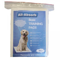 All-Absorb (Ол-Абсорб) Basic Training Pads - Пеленки тренировочные для собак и щенков (56х56 см) (56х56 см / 10 шт.) в E-ZOO