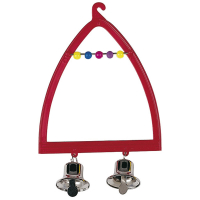 Ferplast (Ферпласт) Plastic Swing Bells - Пластиковая качеля с колокольчиками для канареек и экзотических птиц (9,5x14 см) в E-ZOO