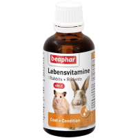 Beaphar (Беафар) Lebensvitamine - Кормовая витаминная добавка для грызунов и кроликов (50 мл)