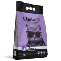 Lindocat (Ліндокет) Double Action Lavender&Argan - Бентонітовий наповнювач для котячого туалету з ароматом лаванди і арганової олії (10 л) в E-ZOO