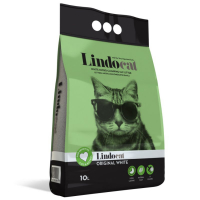 Lindocat (Ліндокет) Original White - Бентонітовий наповнювач для котячого туалету з гранулами дрібного розміру, без аромату (10 л) в E-ZOO