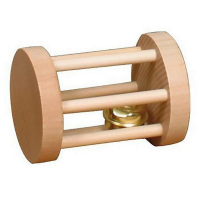 Trixie (Трикси) Playing Roll – Игровой деревянный цилиндр с колокольчиком (7х5 см) в E-ZOO
