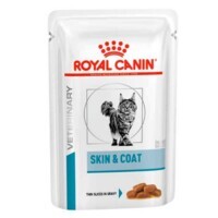 Royal Canin (Роял Канин) Skin&Coat Cat Pouches - Консервированный корм для котов после стерилизации при дерматозе и выпадении шерсти (тонкие ломтики в соусе) (12х85 г (box)) в E-ZOO